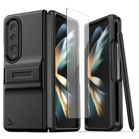 VRS Quick Stand Modern Pro Case for Galaxy Z Fold 4‎ 5G S Pen Holder Kickstand - Picture 4 of 9